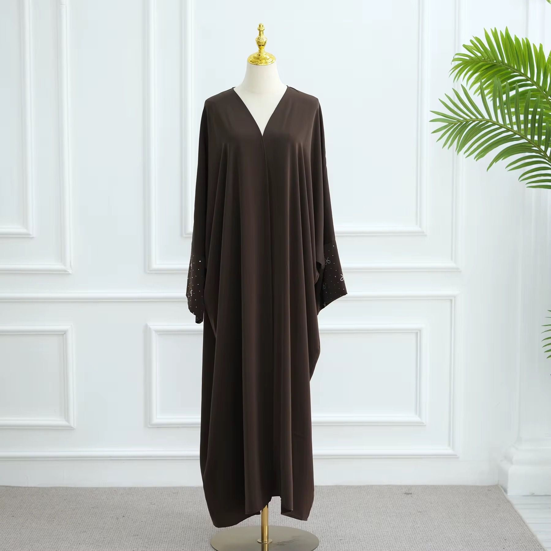 Women’s Bow Design Butterfly Open Abaya - 4 colors