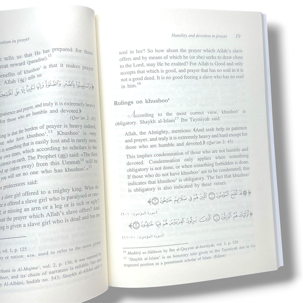 33 Ways of developing AL KHUSHOO (Humility and Devotion in Prayer) By Muhammad Salih Al-Munajjid