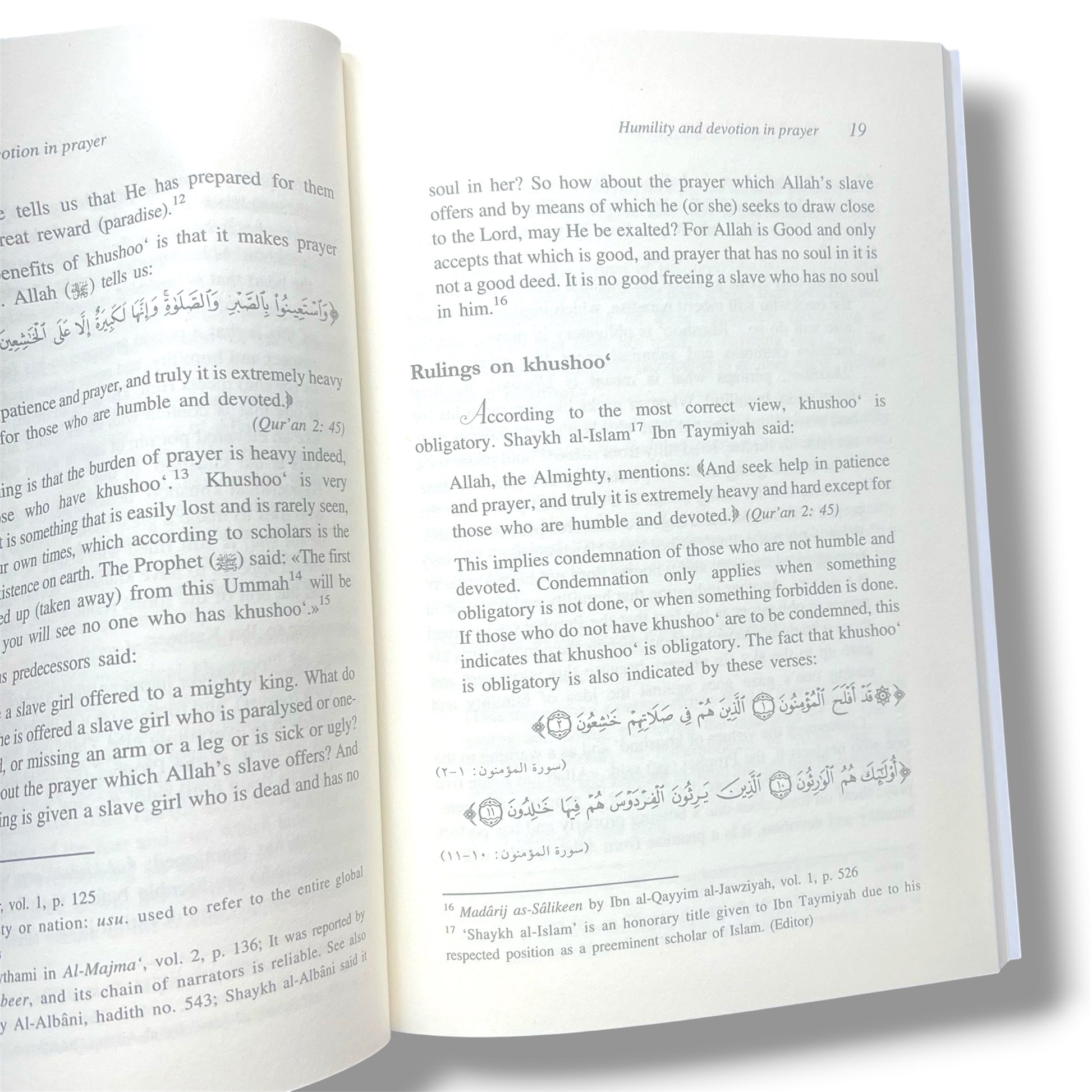 33 Ways of developing AL KHUSHOO (Humility and Devotion in Prayer) By Muhammad Salih Al-Munajjid