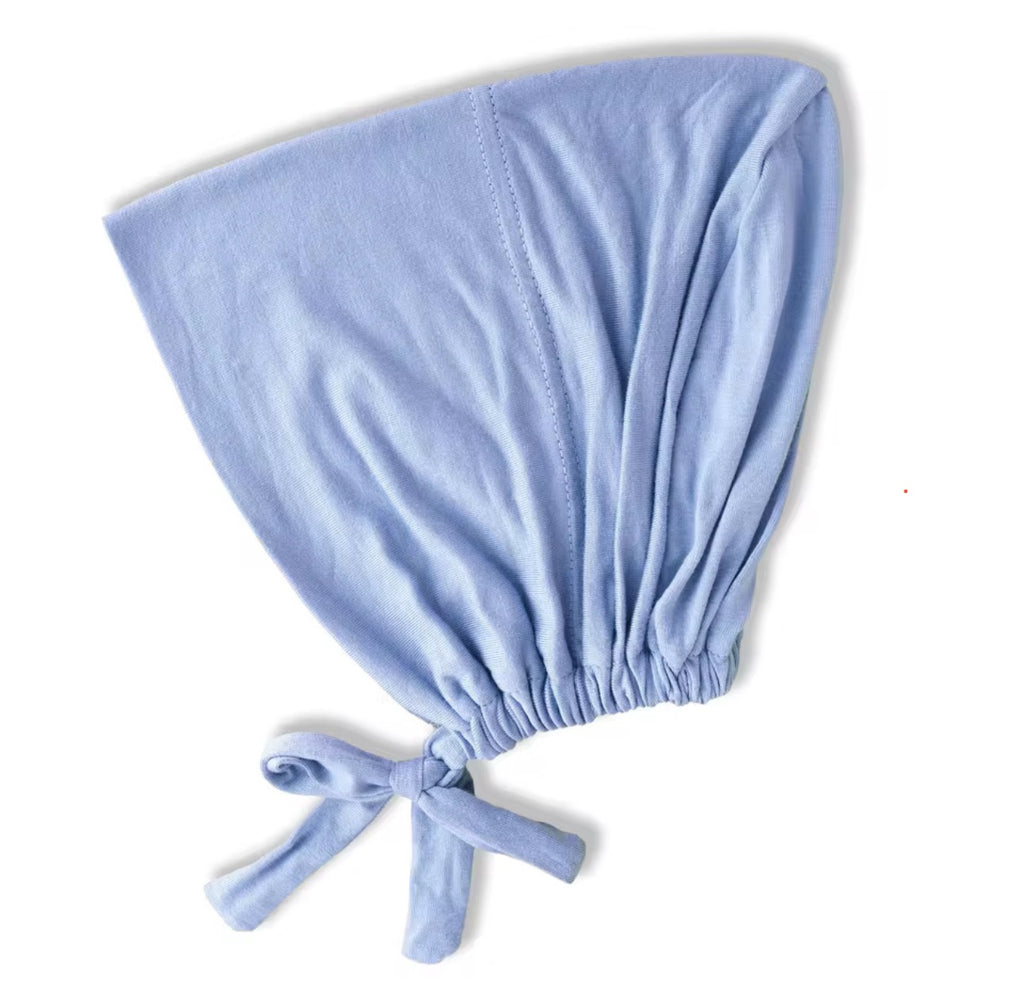 Full Tie-Back Hijab Undercap - Baby Blue