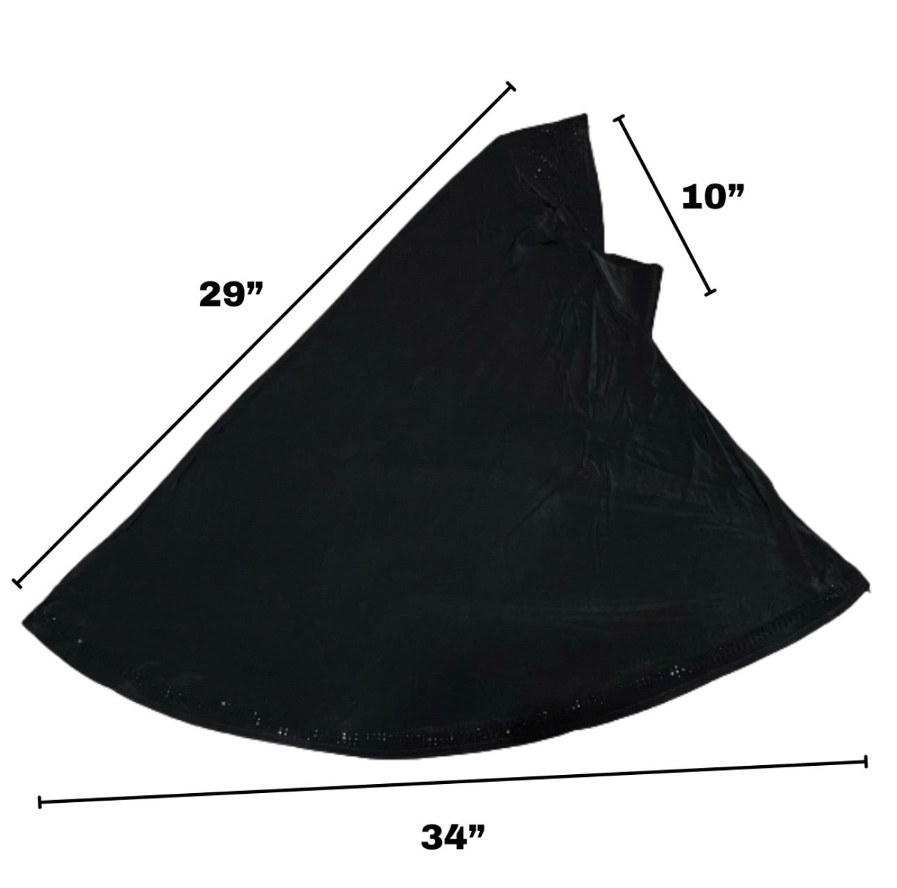 Girls Solid 1 Piece Slip On Hijab with Rhinestones  - White