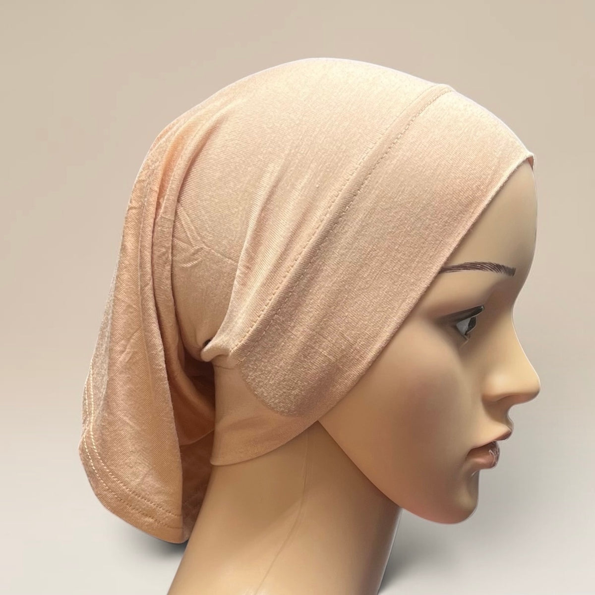 Jersey Undercap – Salmon | Hijab Inner Cap | Soft, Breathable & Stretchy