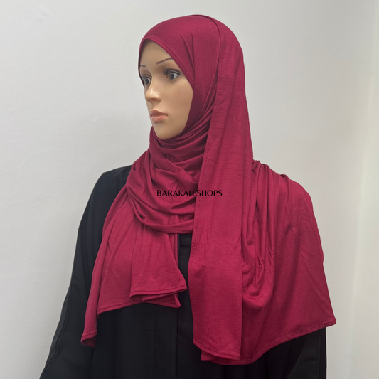 Small Jersey Hijab - Maroon