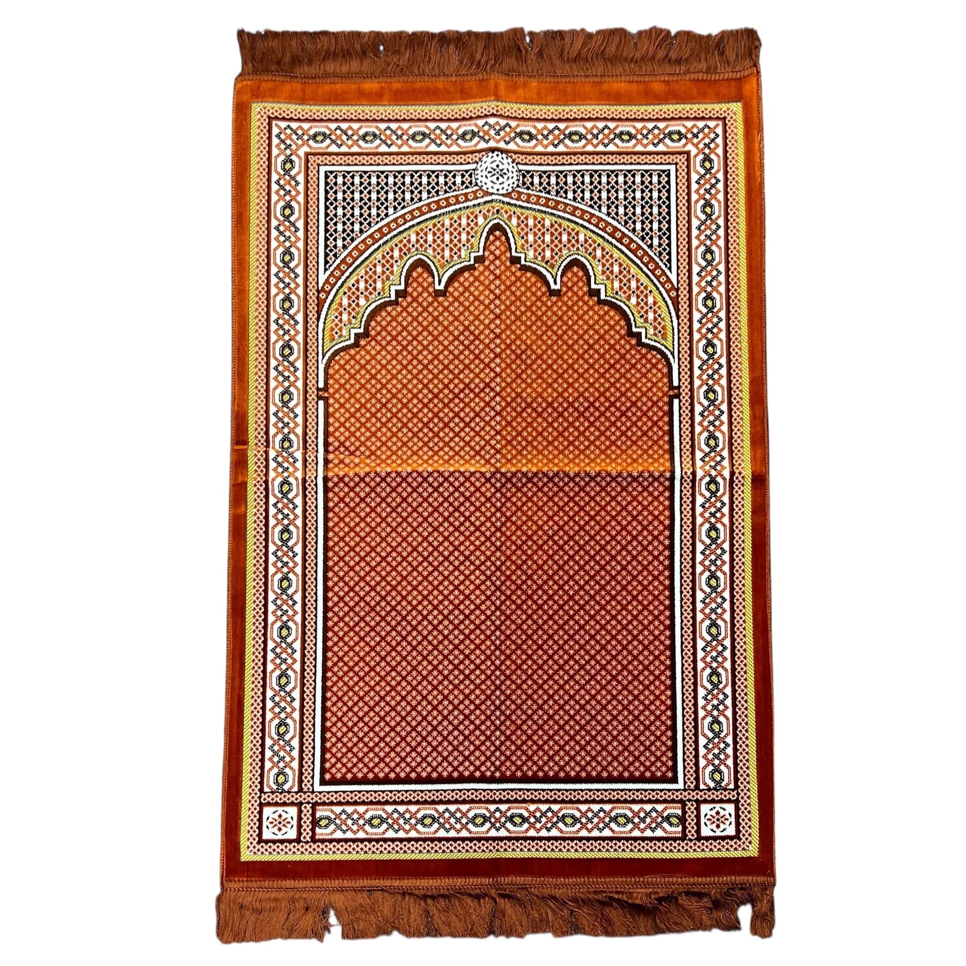 Single Person Prayer Rug - Orange