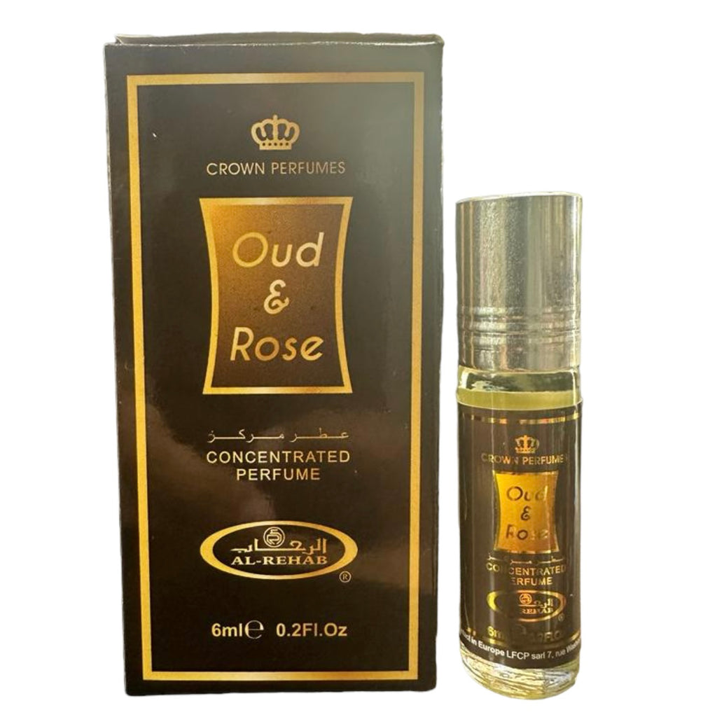 Al Rehab 6ml Roll On Perfume Oil - Oud & Rose