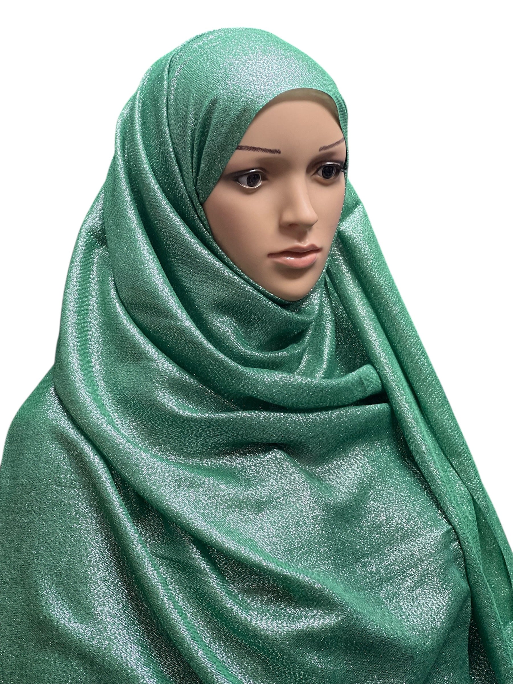 XL Shimmer Viscose Hijab - Green
