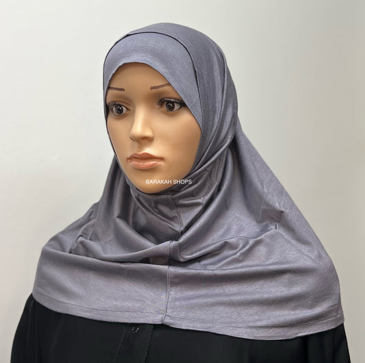 2 Pc Hijab - Dark Gray