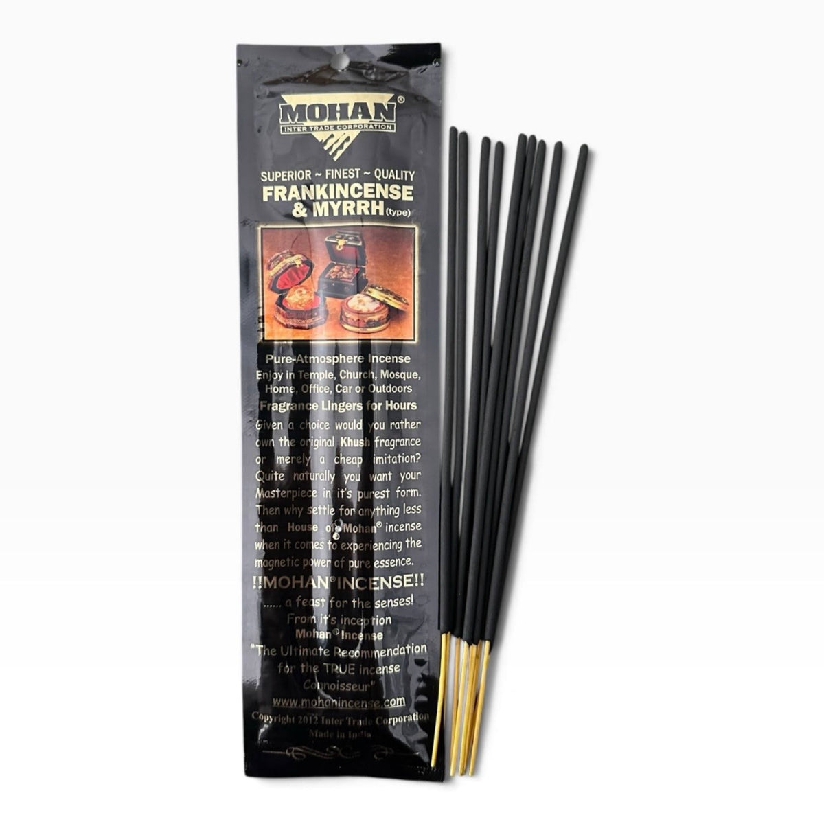 (3 PACK) House of Mohan - Frankincense & Myrrh Incense Stick