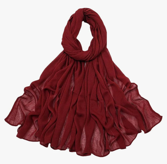 Crinkle Rayon - Maroon