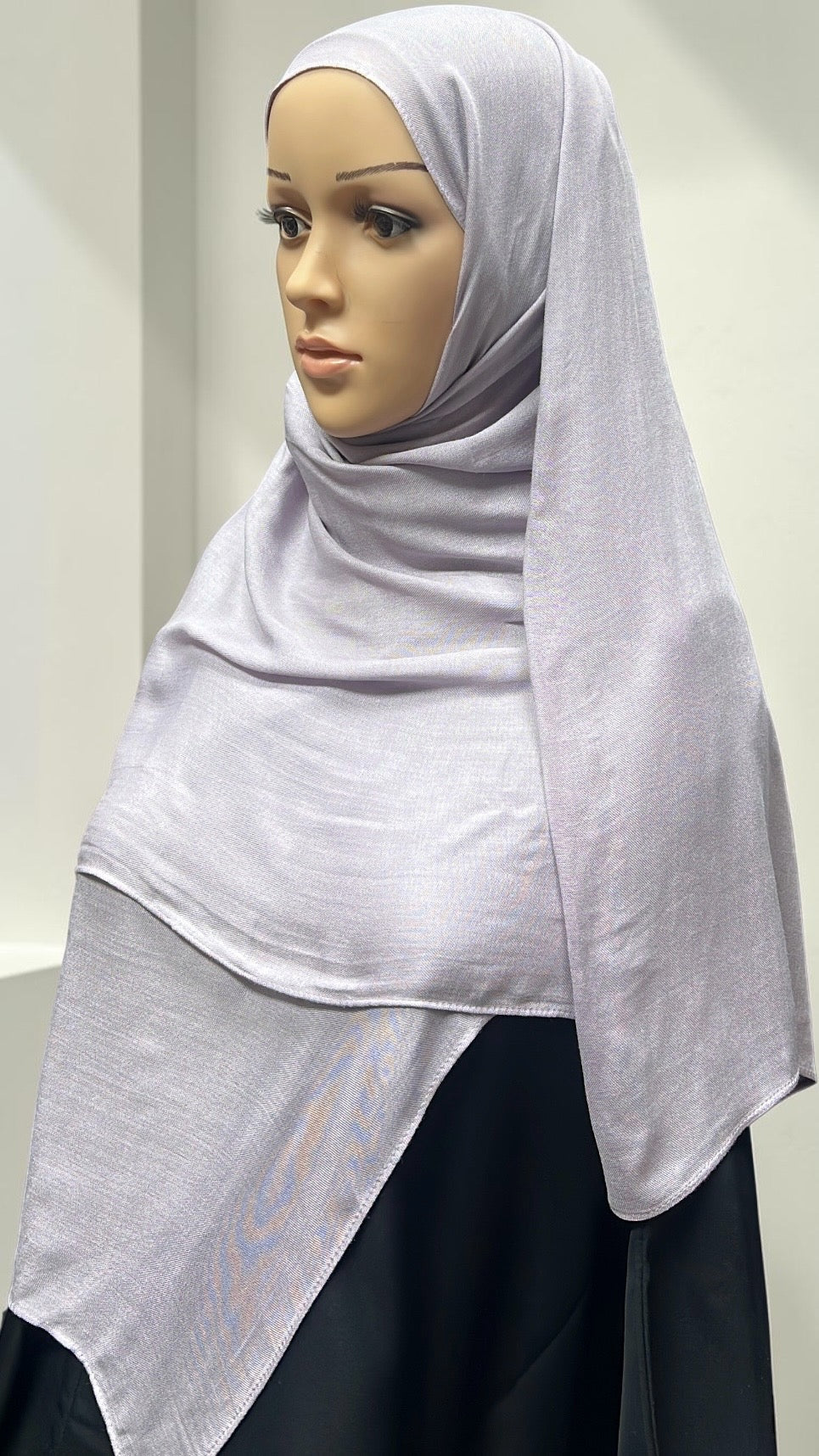 Space Gray Standard Modal Hijab – Soft Non-Slip Muslim Hijab Scarf | All-Day Comfort