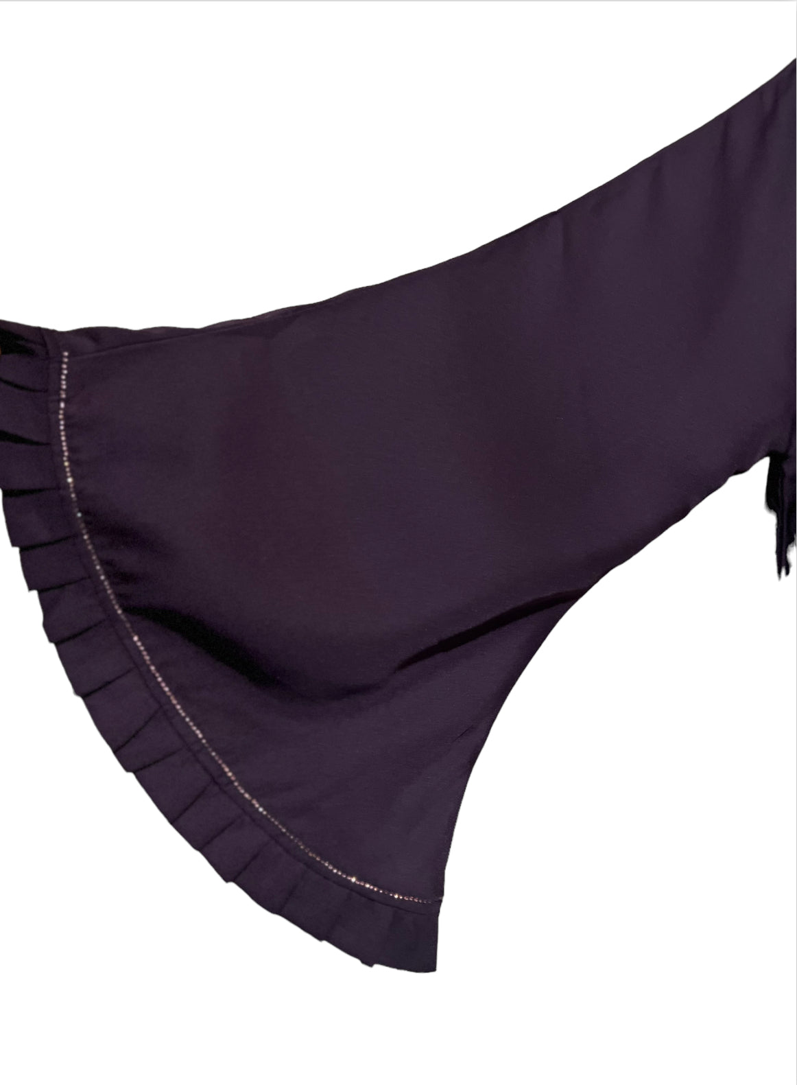 Pleated Abaya - Purple