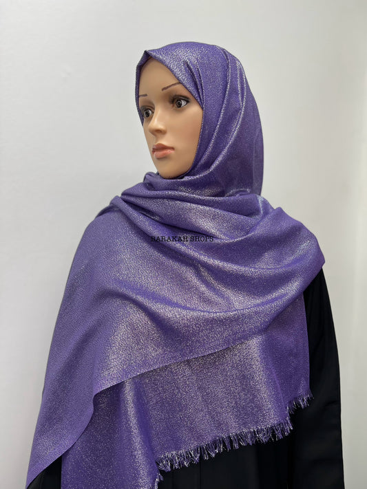 Shimmer Hijab - Purple
