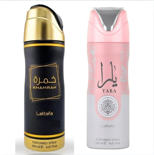 (BUNDLE) 200ml Perfume Spray - Khamrah & Yara
