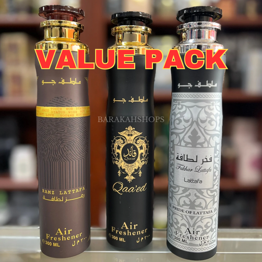 3 Pack Bundle - Fakhar Silver, Ramz Lattafa, Qaaed