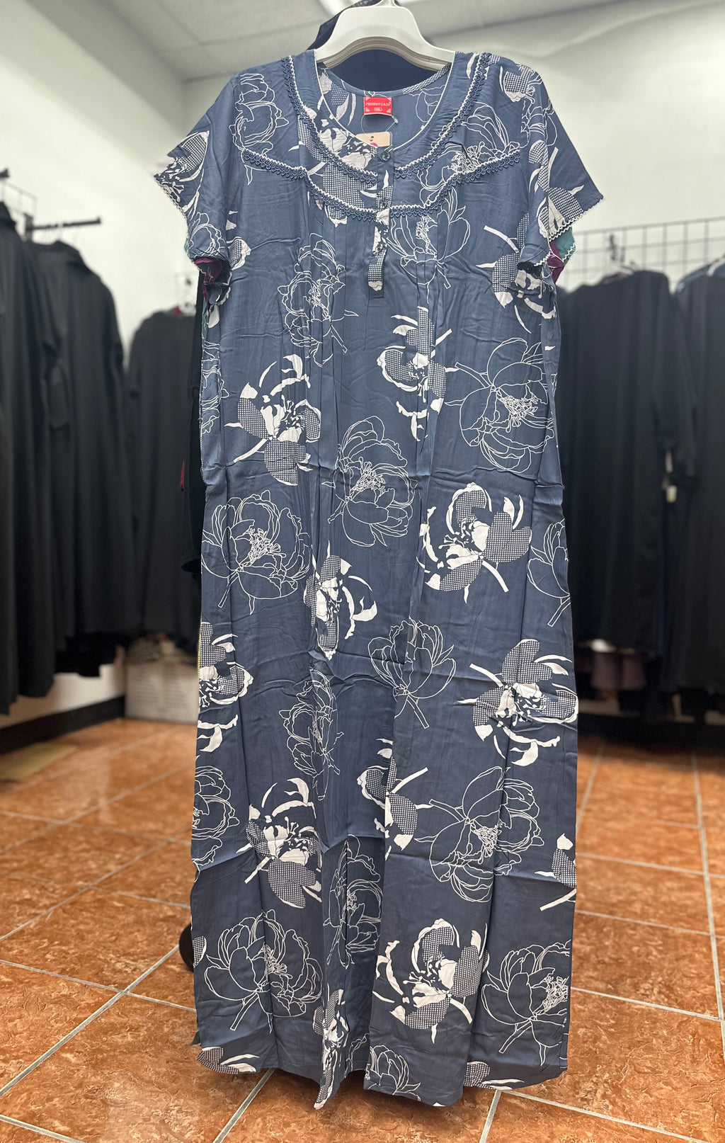 Rayon Short Sleeve Maxi Nightgown