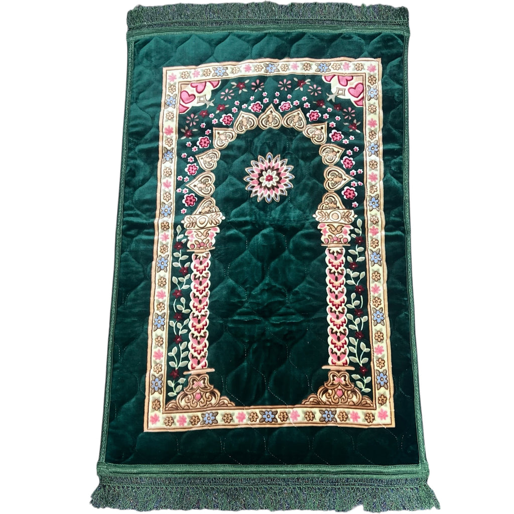 Padded Prayer Rug - Green