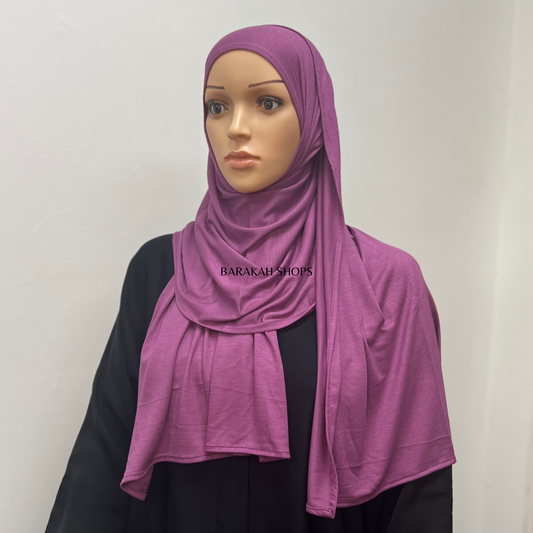 Small Jersey Hijab - Mulberry