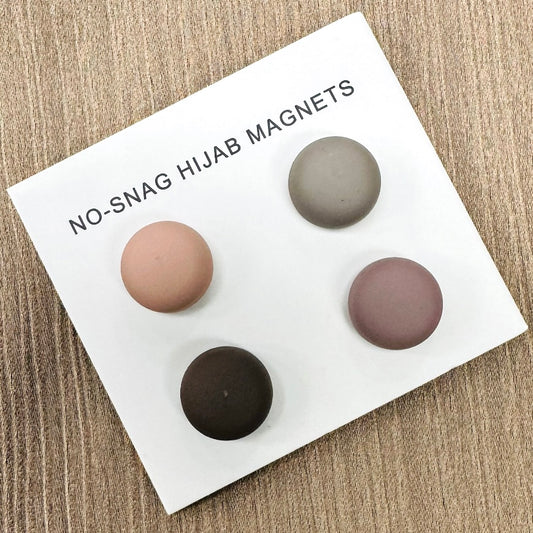 4 Pair Hijab Magnets - Pink Neutrals