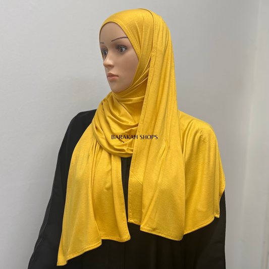 Small Jersey Hijab - Mustard