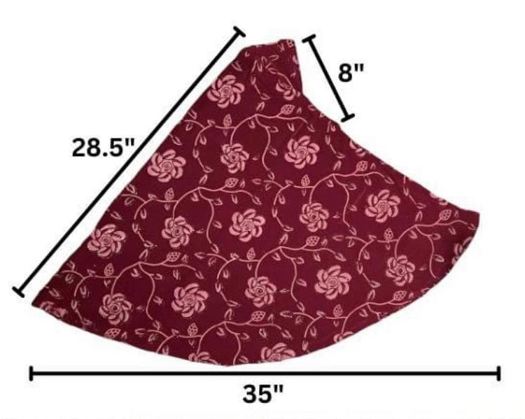 Girls Fancy Hijab Glitter Flowers - Royal Blue