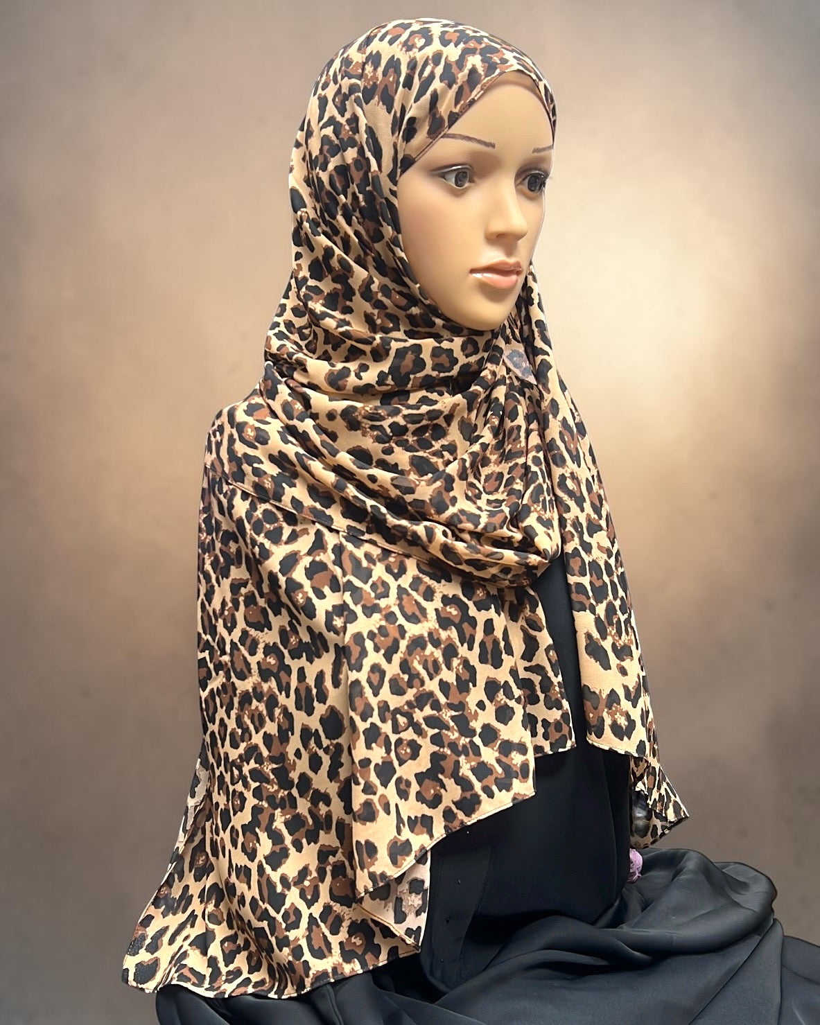 Printed Chiffon Hijab – Leopard | Lightweight Modest Hijab