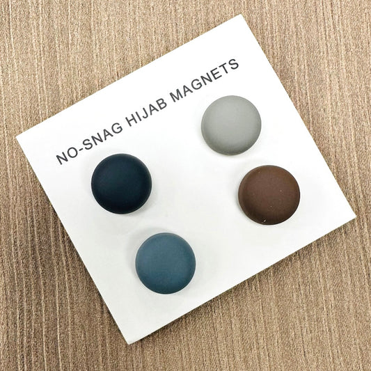 4 Pair Hijab Magnets - Blue Neutrals