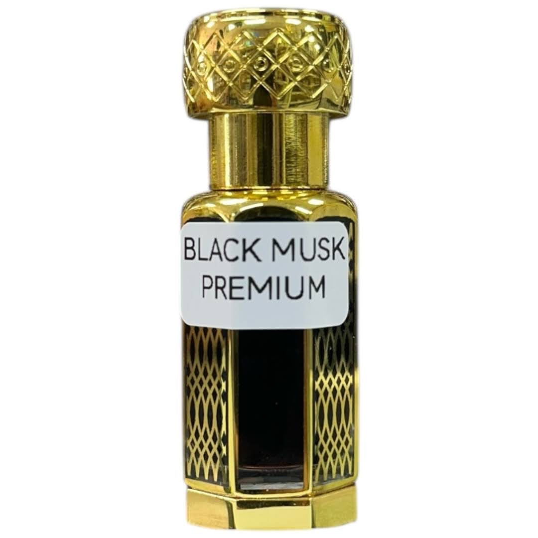 Black Musk Premium - 12ml Concentrated Attar Perfume Oil Long Lasting Alcohol Freei