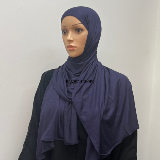 Small Jersey Hijab - Navy Blue