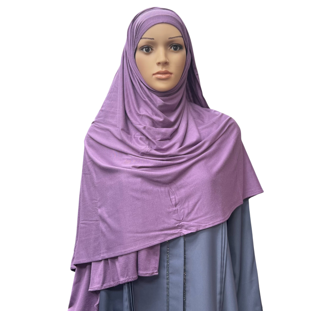 Large Jersey Hijab - Orchid Purple