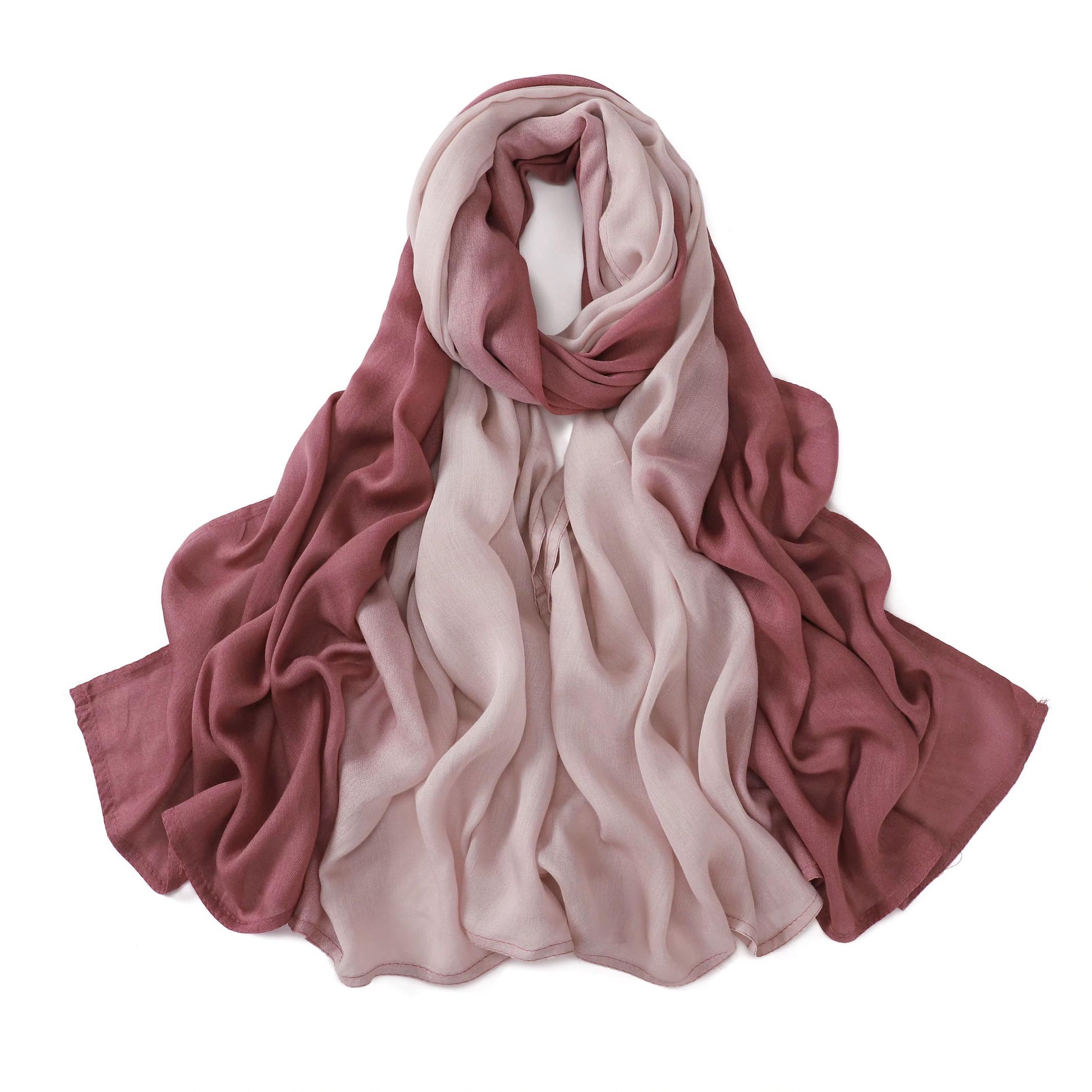 Ombré Modal Hijab - Rose