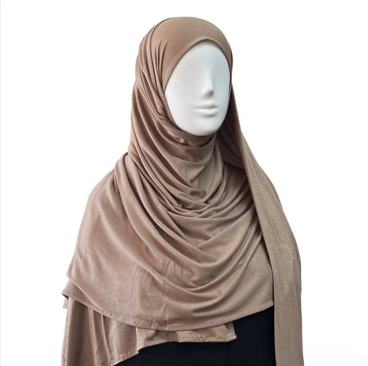 Large Jersey Hijab - Khaki