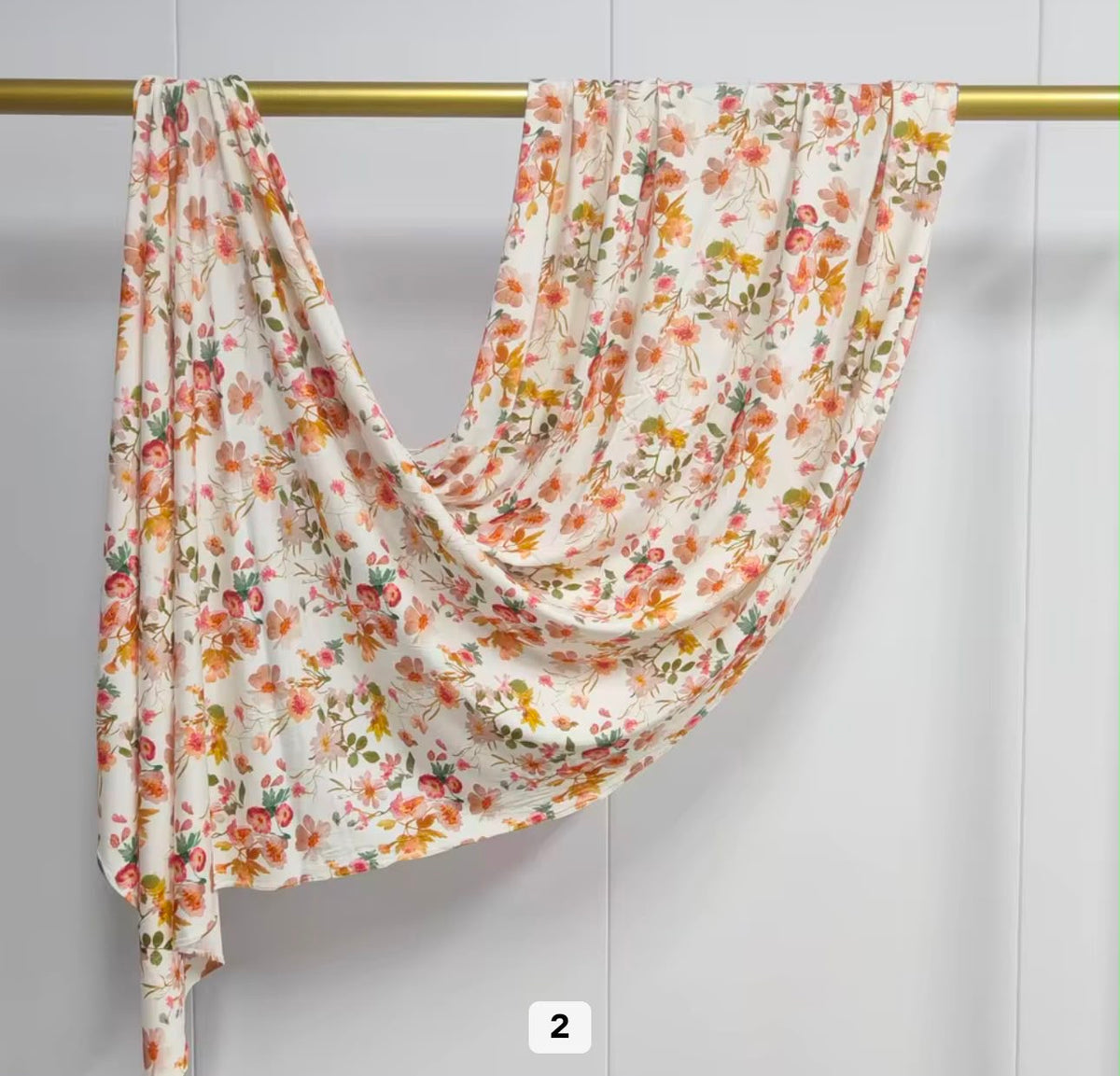 Printed Jersey Hijab - Fruity Flowers