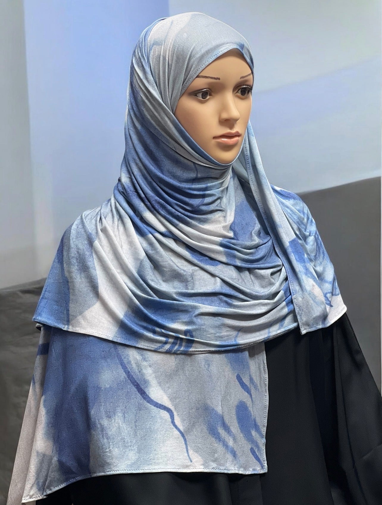 Printed Jersey Hijab - Shell