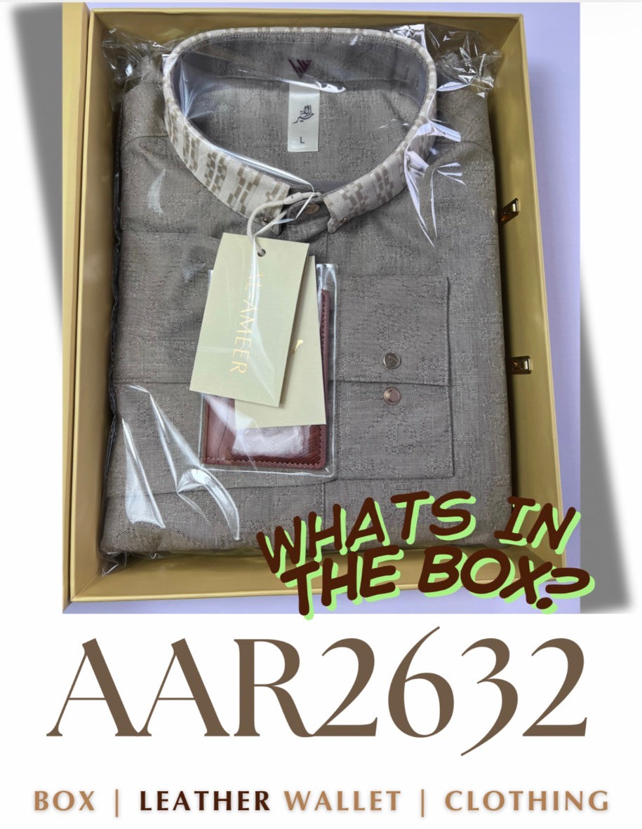 Mens Luxury Thobe AL AMEER - Sandstone Classic