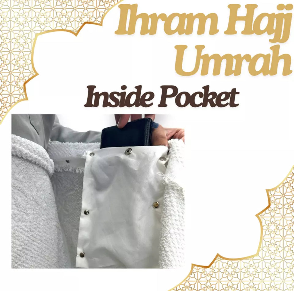 Mens Ihram with Built-in Belt