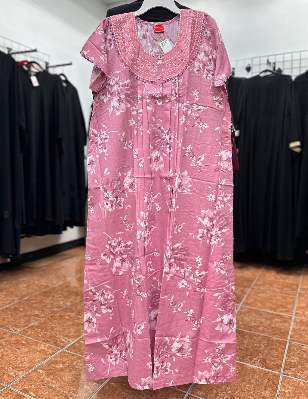 Ultra Soft Cotton Blend Short Sleeve Maxi Nightgown