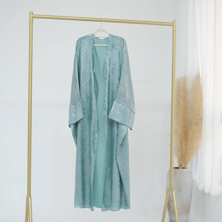 Metallic Open Abayas - 4 Colors