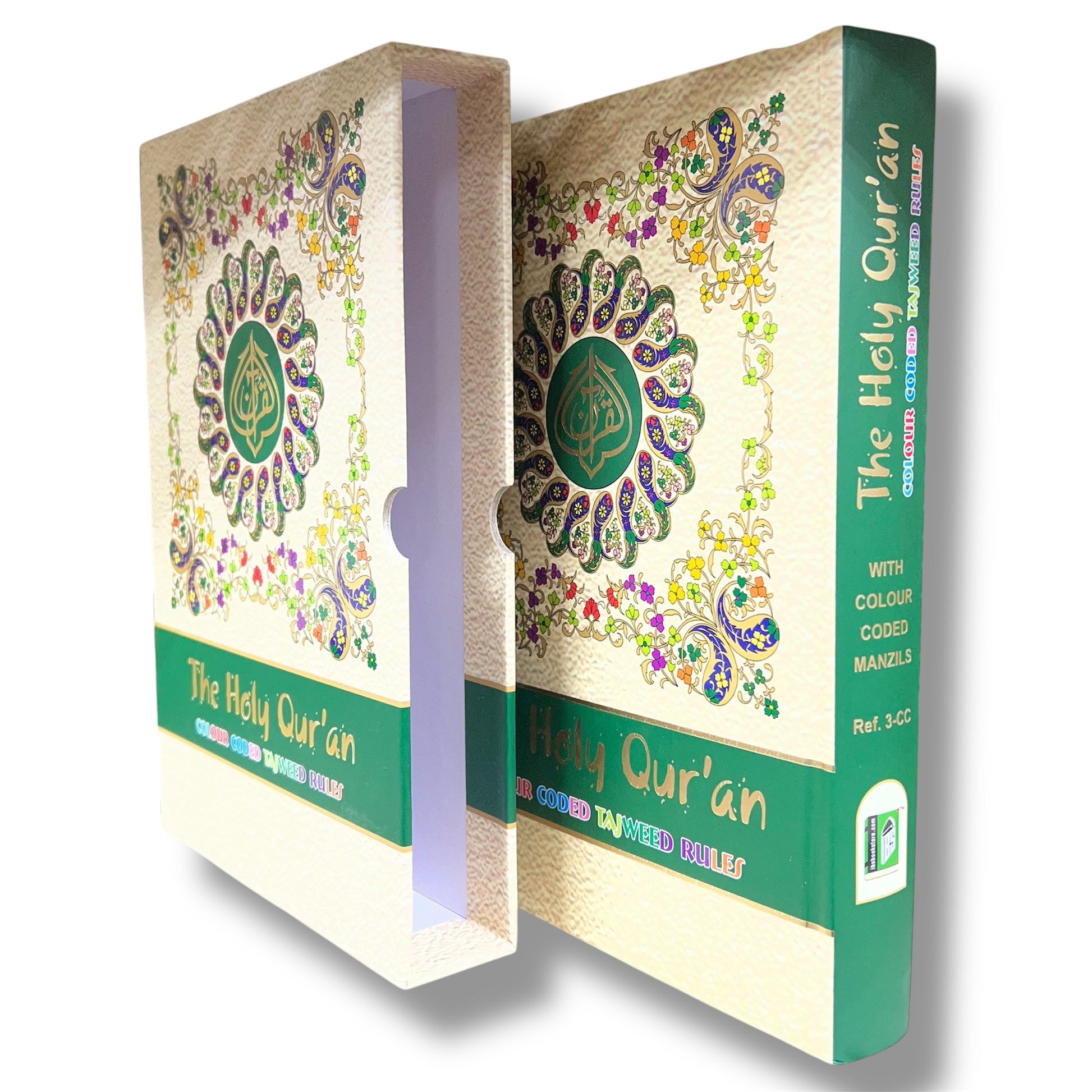 13 Line IndoPak Script Quran with Color Coded Tajweed & Storage Case – Large
