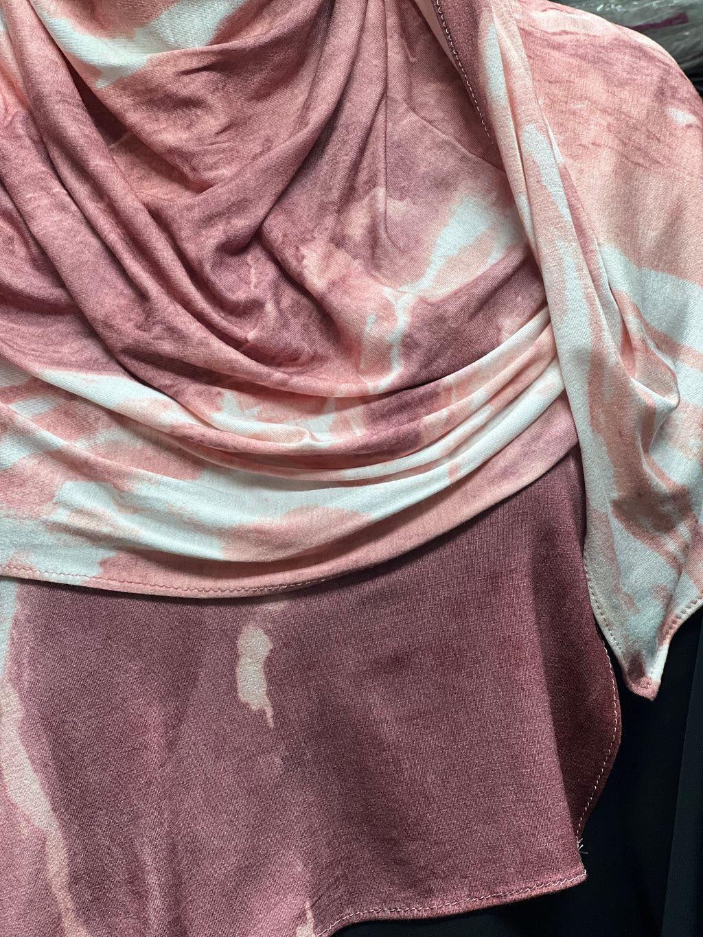 Printed Jersey Hijab - Pink