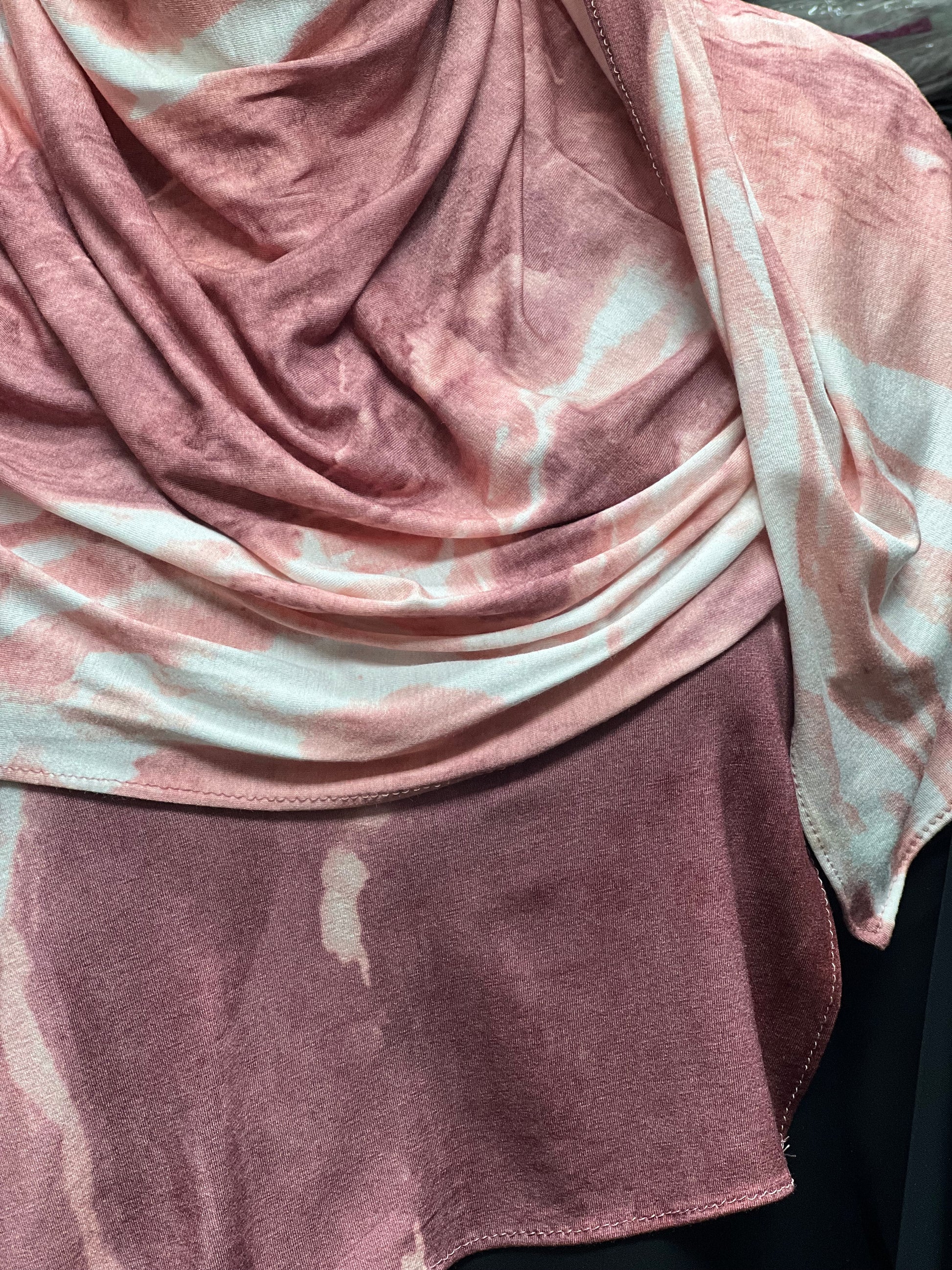 Printed Jersey Hijab - Pink