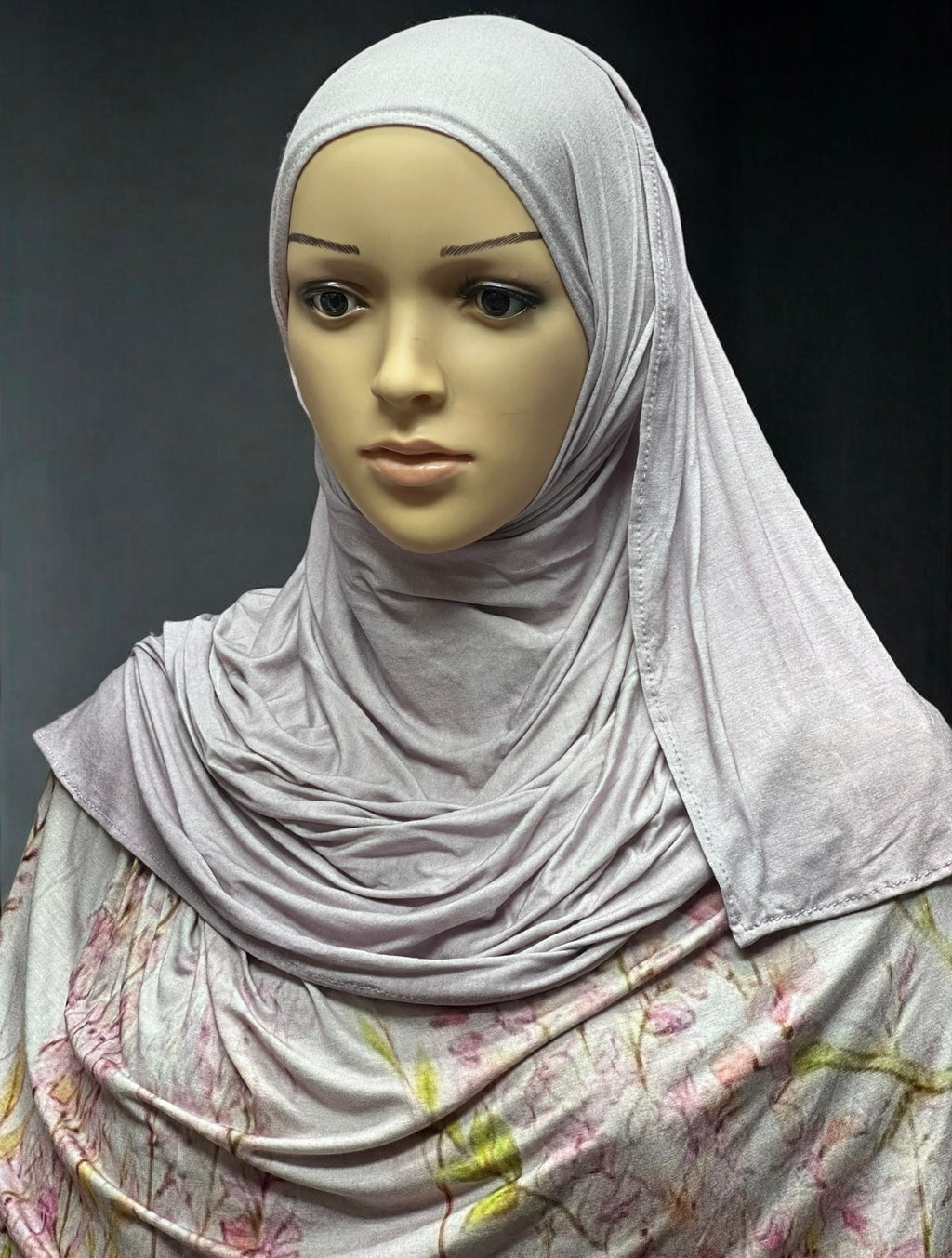 Printed Jersey Hijab - Mauve