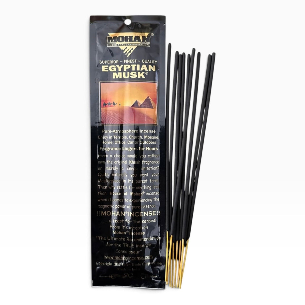 (3 PACK) House of Mohan - Egyptian Musk Incense Stick