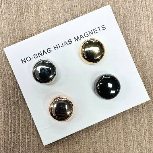 4 Pair Hijab Magnets - Metallic