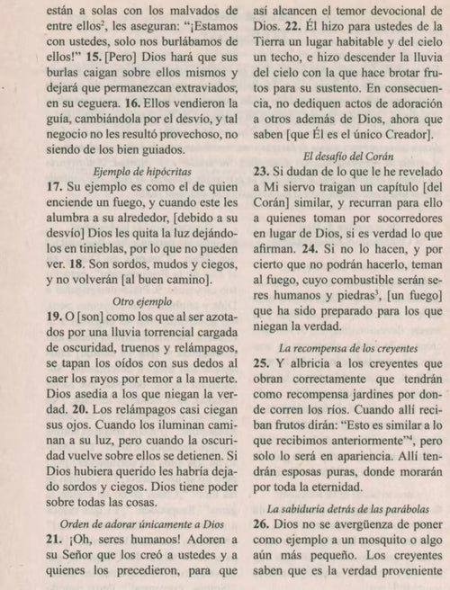 The Clear Quran Spanish Translation
