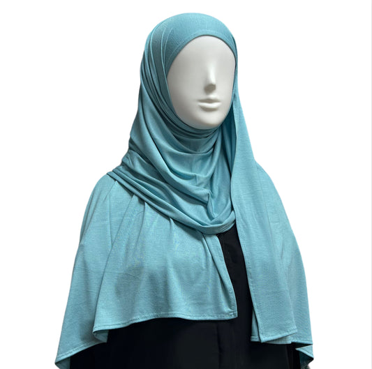Small Jersey Hijab - Celeste