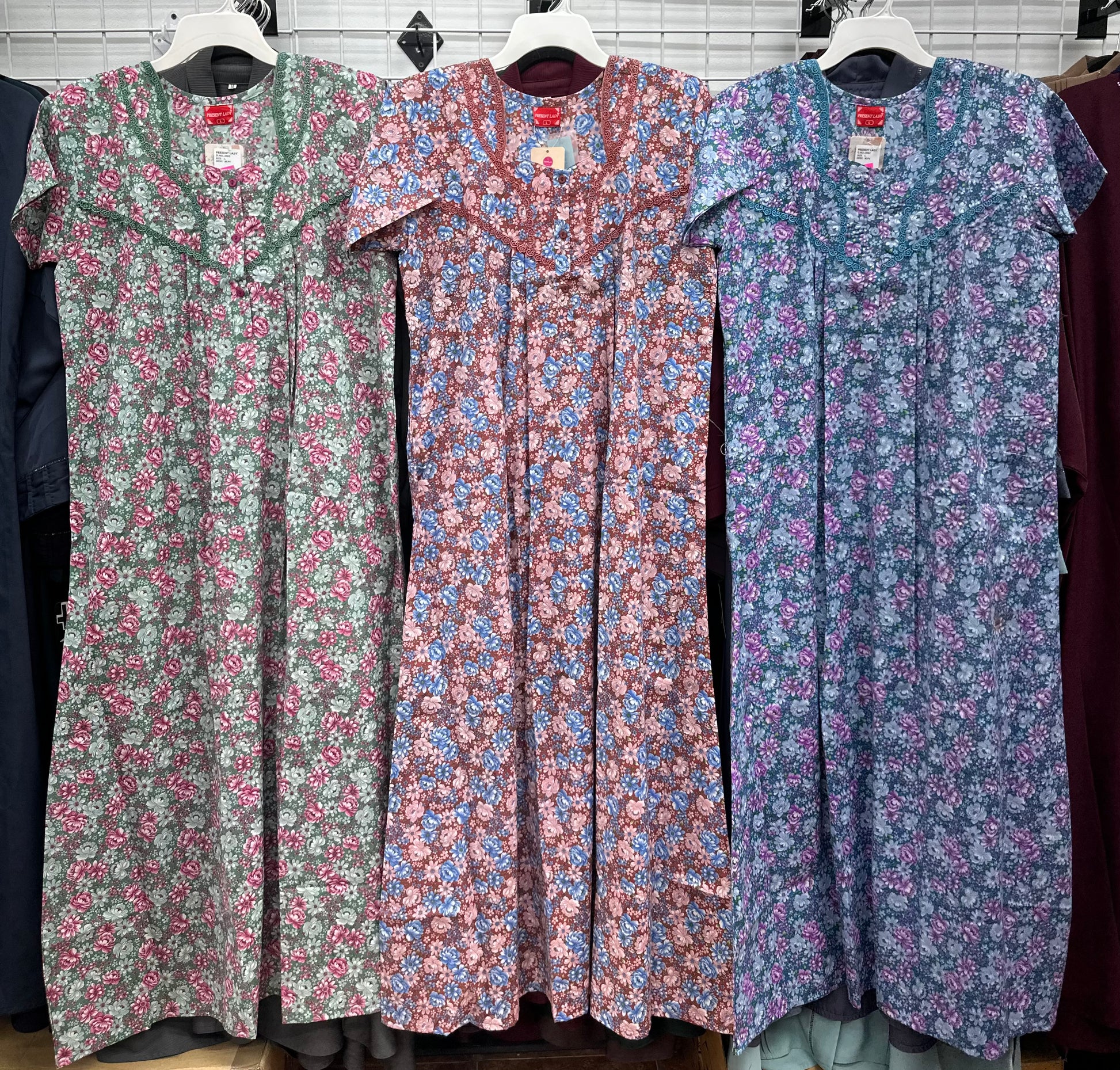 Cotton Blend Maxi Gown