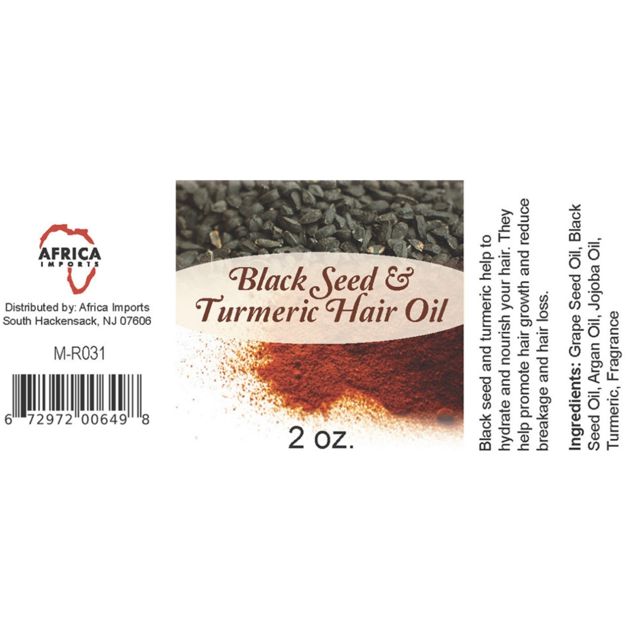Clarifying Black Seed & Turmeric Hair Oil