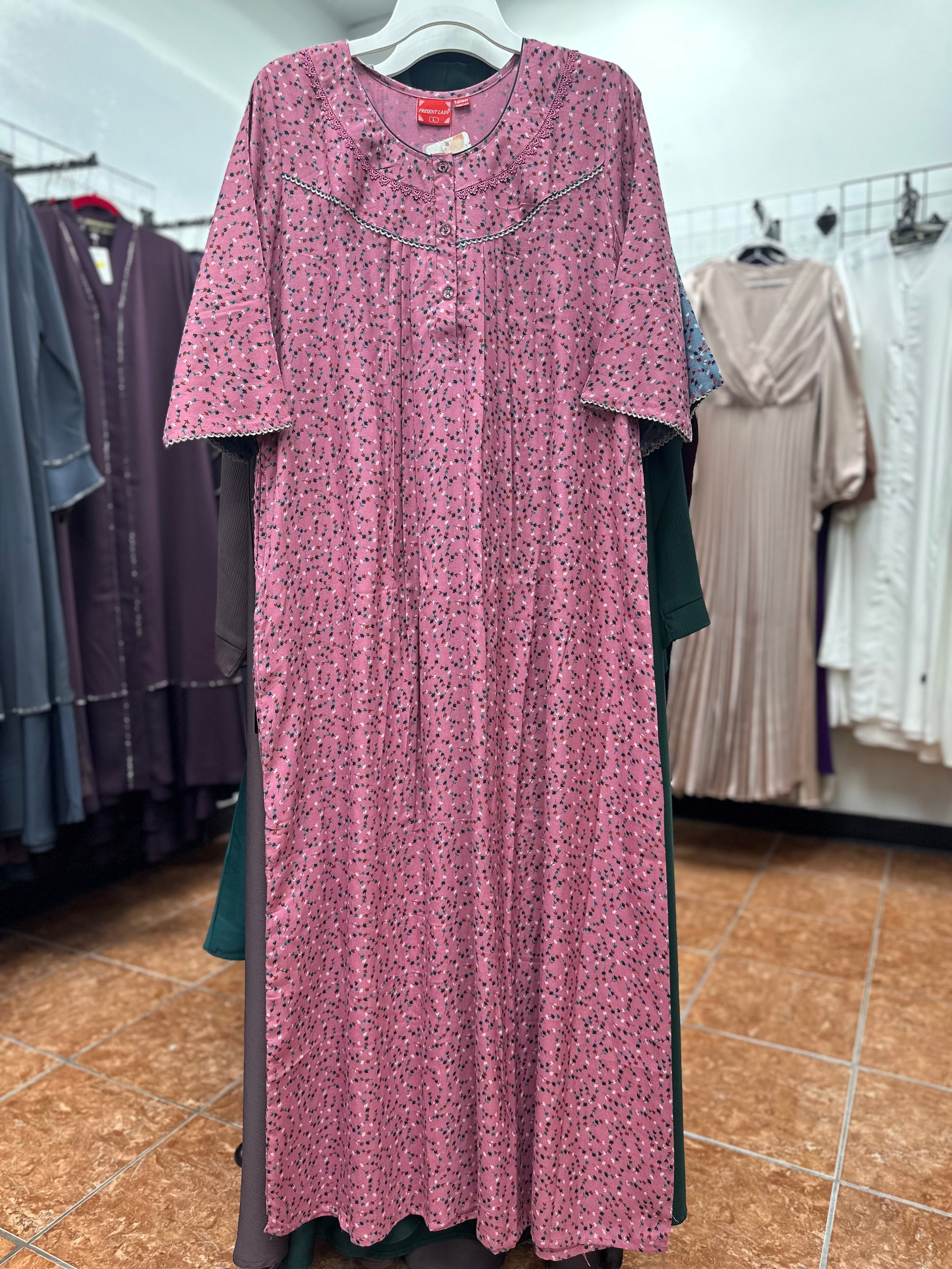3/4 Sleeve Alpine Maxi Gown