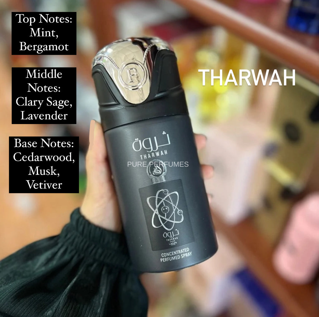 (2 PACK) Tharwah Perfume Spray - 250ml