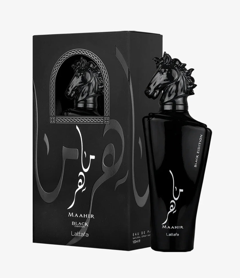 Maahir Black by Lattafa – 100mL Perfume